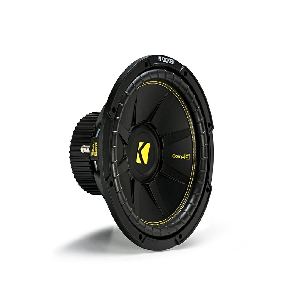 Kicker Subwoofer Car Audio 12" Black New 44CWCS124 CompC 4-Ohm SVC 600W